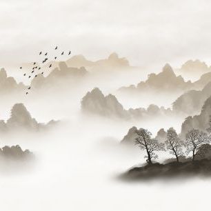 輸入壁紙 カスタム壁紙 PHOTOWALL / Misty Landscape (e318860)
