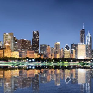 輸入壁紙 カスタム壁紙 PHOTOWALL / Chicago Skyline (e319145)