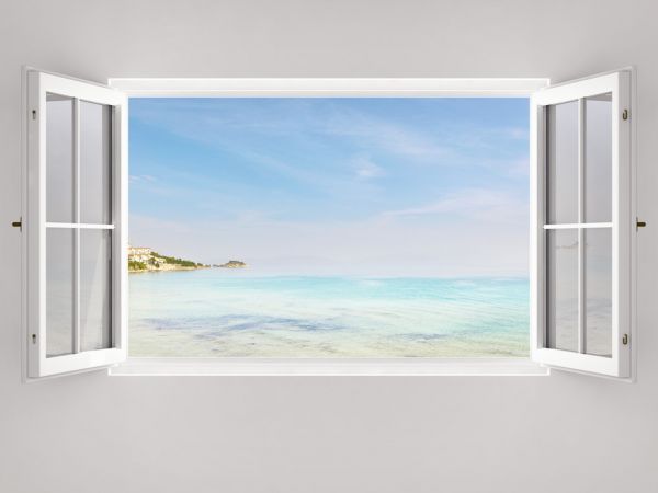 輸入壁紙 カスタム壁紙 PHOTOWALL / Window Ocean View (e317914)