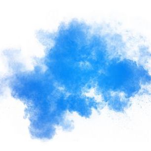 輸入壁紙 カスタム壁紙 PHOTOWALL / Blue Powder and Smoke (e318159)