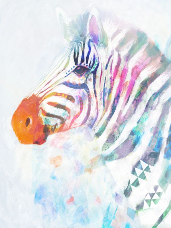 輸入壁紙 カスタム壁紙 PHOTOWALL / Fluorescent Zebra (e320360)