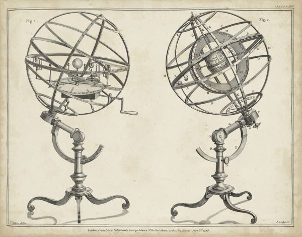 輸入壁紙 カスタム壁紙 PHOTOWALL / Antique Armillary Spheres (e320430)