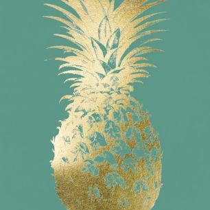 輸入壁紙 カスタム壁紙 PHOTOWALL / Pineapple on Emerald (e320575