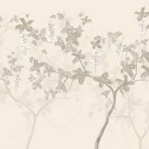 輸入壁紙 カスタム壁紙 PHOTOWALL / Tree Waltz - Soft Beige (e320954)