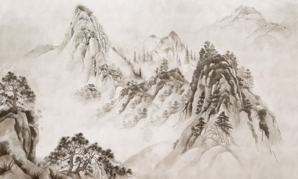 輸入壁紙 カスタム壁紙 PHOTOWALL / Zen Mountain Monastery (e320832)