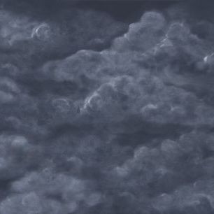 輸入壁紙 カスタム壁紙 PHOTOWALL / Tender Clouds - Dark Blue (e320867)