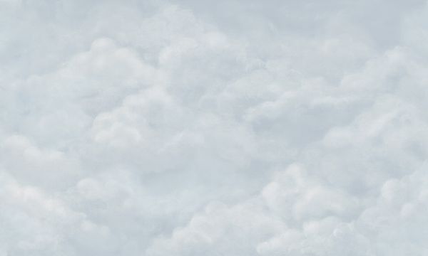 輸入壁紙 カスタム壁紙 PHOTOWALL / Tender Clouds - Soft Blue (e320869)