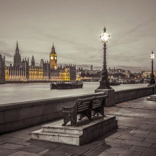 輸入壁紙 カスタム壁紙 PHOTOWALL / London by Night (e321048)