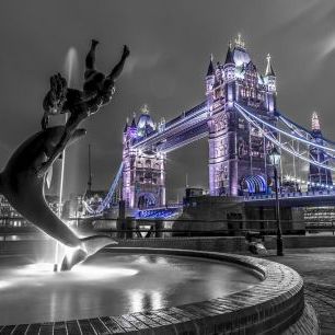 輸入壁紙 カスタム壁紙 PHOTOWALL / Tower Bridger at Night - London (e321049)