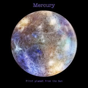 輸入壁紙 カスタム壁紙 PHOTOWALL / Solar System - Mercury (e320051)