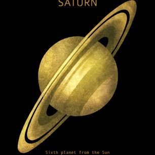 輸入壁紙 カスタム壁紙 PHOTOWALL / Solar System - Saturn (e320053)