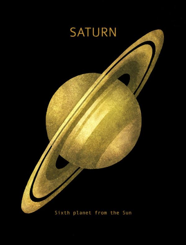 輸入壁紙 カスタム壁紙 PHOTOWALL / Solar System - Saturn (e320053)