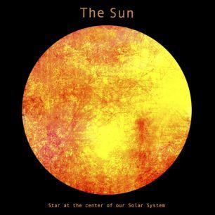 輸入壁紙 カスタム壁紙 PHOTOWALL / Solar System - Sun (e320057)