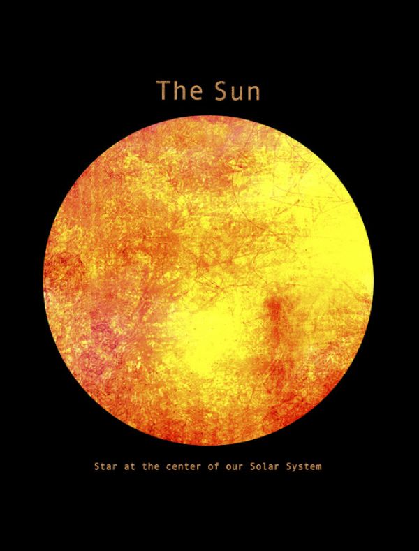 輸入壁紙 カスタム壁紙 PHOTOWALL / Solar System - Sun (e320057)