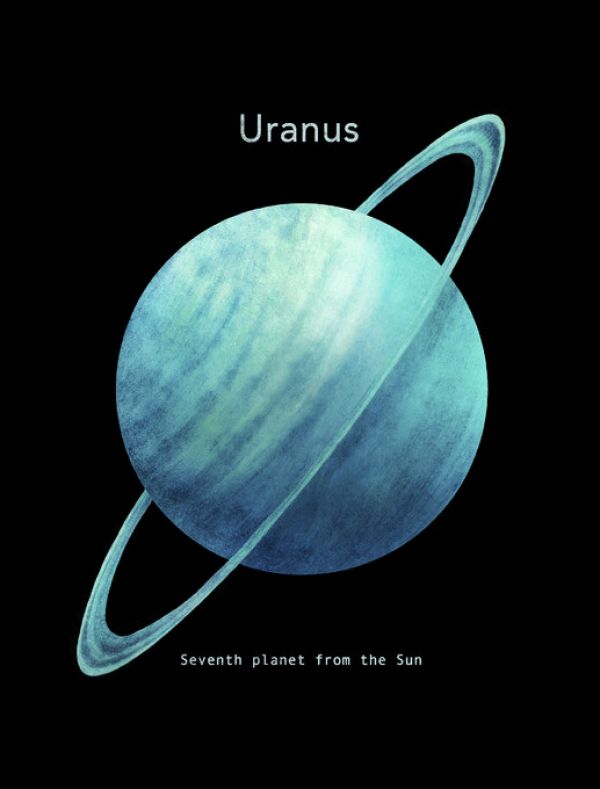 輸入壁紙 カスタム壁紙 PHOTOWALL / Solar System - Uranus (e320058)