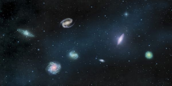輸入壁紙 カスタム壁紙 PHOTOWALL / Darkest Dark - Galaxies (e320068)