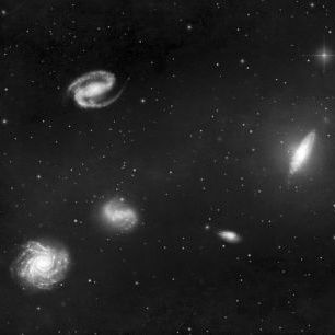 輸入壁紙 カスタム壁紙 PHOTOWALL / Darkest Dark - Galaxies Mono (e320069)