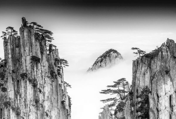 輸入壁紙 カスタム壁紙 PHOTOWALL / Cloudy Cliffs (e320759)