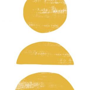 輸入壁紙 カスタム壁紙 PHOTOWALL / Abstraction Scratched Yellow (e321211)