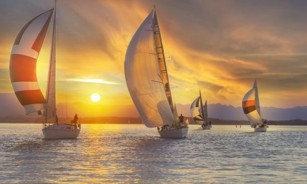 輸入壁紙 カスタム壁紙 PHOTOWALL / Sail Under the Sunset (e321651)
