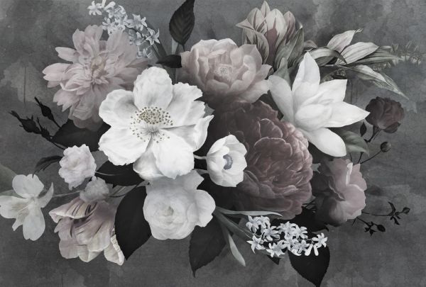 輸入壁紙 カスタム壁紙 PHOTOWALL / Vintage Flowers (e321929)