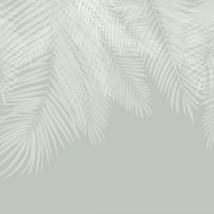 輸入壁紙 カスタム壁紙 PHOTOWALL / Hanging Palm Leaves - Green-White (e321942)