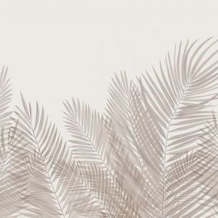 輸入壁紙 カスタム壁紙 PHOTOWALL / Swaying Palm Leaves - Sepia (e321953)