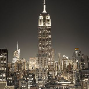 輸入壁紙 カスタム壁紙 PHOTOWALL / Illuminated New York - Dark (e321058)