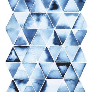 輸入壁紙 カスタム壁紙 PHOTOWALL / Blue Triangles (e322885)