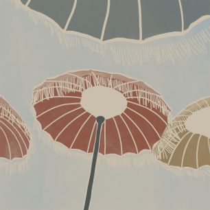 輸入壁紙 カスタム壁紙 PHOTOWALL / On the Beach - Umbrellas (e322972)