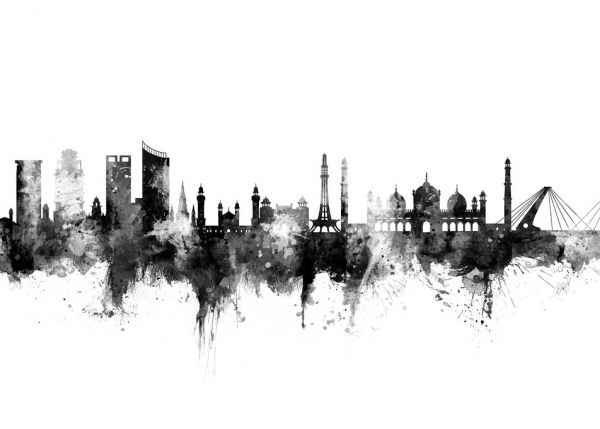 輸入壁紙 カスタム壁紙 PHOTOWALL / Lahore Pakistan Skyline (e319303)