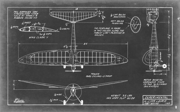 輸入壁紙 カスタム壁紙 PHOTOWALL / Aeronautic Blueprint (e320212)