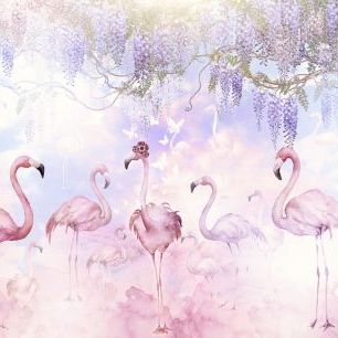輸入壁紙 カスタム壁紙 PHOTOWALL / Flamingo Heaven (e323215)