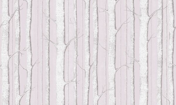 輸入壁紙 カスタム壁紙 PHOTOWALL / Birch Trees - Pink (e323693)