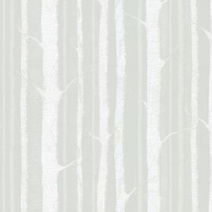 輸入壁紙 カスタム壁紙 PHOTOWALL / Birch Trees - Soft Green White (e323697)