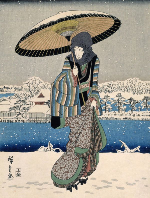輸入壁紙 カスタム壁紙 PHOTOWALL / Utagawa Hiroshige - Infographics (e322137)