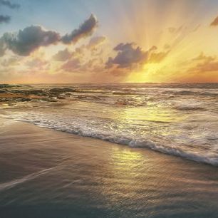 輸入壁紙 カスタム壁紙 PHOTOWALL / Sunset by the Sea (e325279)