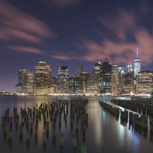 輸入壁紙 カスタム壁紙 PHOTOWALL / New York City at Night (e323766)