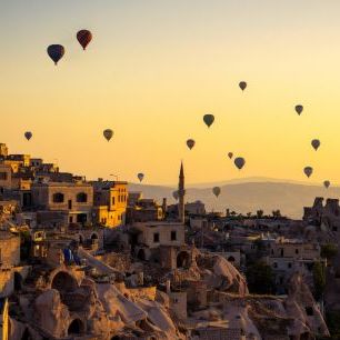 輸入壁紙 カスタム壁紙 PHOTOWALL / Sunrise Over Cappadocia (e323966)