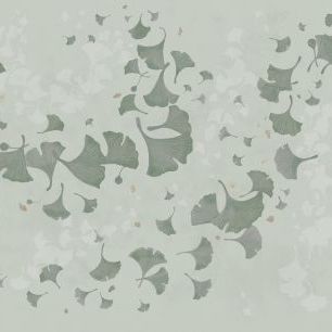 輸入壁紙 カスタム壁紙 PHOTOWALL / Ginkgo Leaves Blowin in the Wind - Green (e325996)
