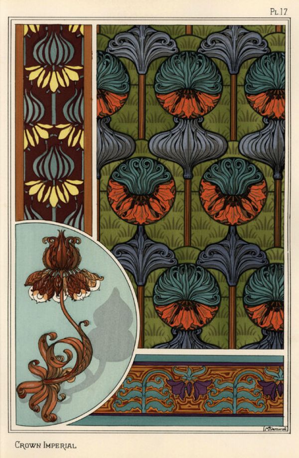 輸入壁紙 カスタム壁紙 PHOTOWALL / Fritillaria Imperialis - Infographics (e322352)