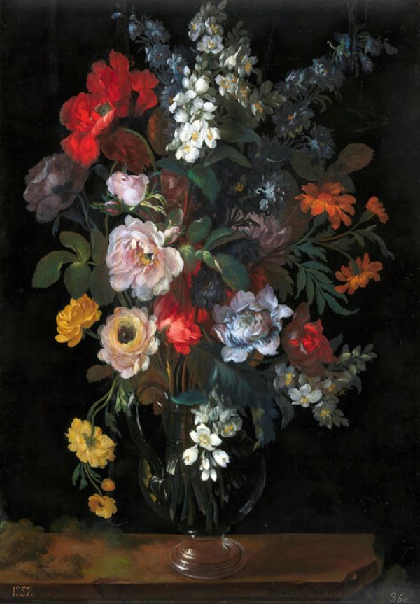 輸入壁紙 カスタム壁紙 PHOTOWALL / Vase of Flowers - Infographics (e322370)