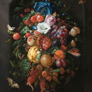 輸入壁紙 カスタム壁紙 PHOTOWALL / Festoon of Fruit and Flowers - Jan Davidsz De Heem (e325871)
