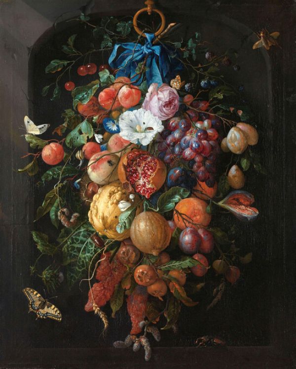 輸入壁紙 カスタム壁紙 PHOTOWALL / Festoon of Fruit and Flowers - Jan Davidsz De Heem (e325871)