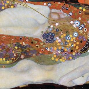 輸入壁紙 カスタム壁紙 PHOTOWALL / Water Serpents - Gustav Klimt (e325901)