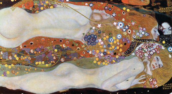 輸入壁紙 カスタム壁紙 PHOTOWALL / Water Serpents - Gustav Klimt (e325901)