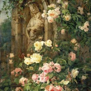 輸入壁紙 カスタム壁紙 PHOTOWALL / Mother Mary Rose Flower - Simon Saint Jean (e325904)