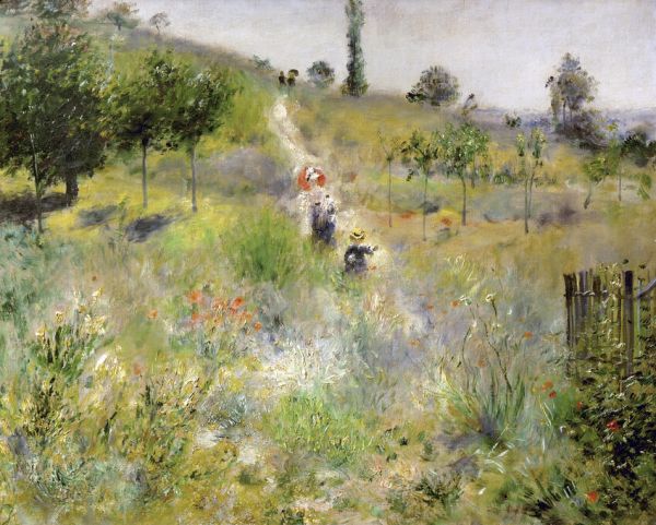 輸入壁紙 カスタム壁紙 PHOTOWALL / Path Through the High Grass - Pierre Auguste Renoir (e325909)