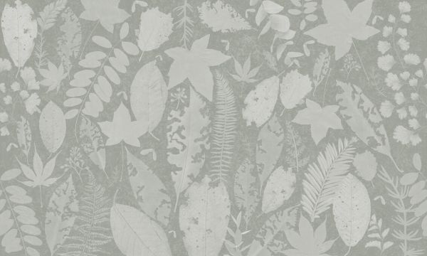 輸入壁紙 カスタム壁紙 PHOTOWALL / Leaf Potpourri - Cold Green (e326671)