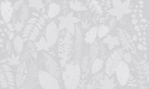 輸入壁紙 カスタム壁紙 PHOTOWALL / Leaf Potpourri - Light Gray (e326673)